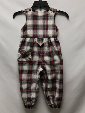 Boys Romper Stompers Plaid Longall Size 24 mo